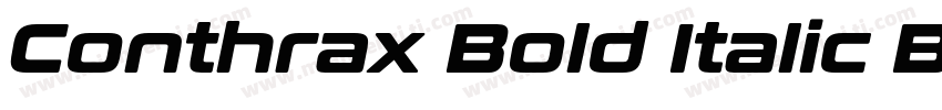 Conthrax Bold Italic Bold Italic字体转换